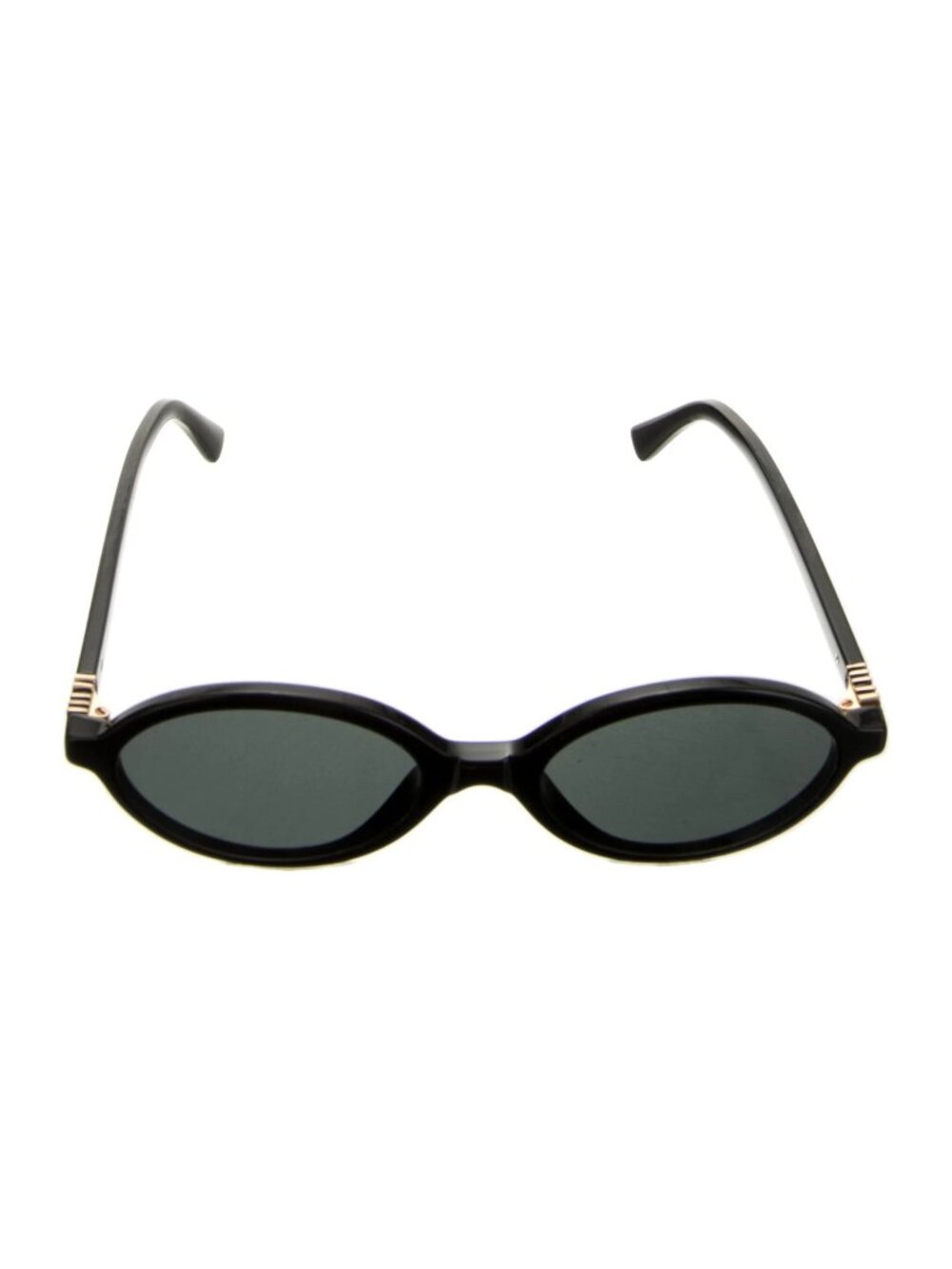 Miu Miu SMU 04Z oval black acetate Sunglasses - Unworn without box